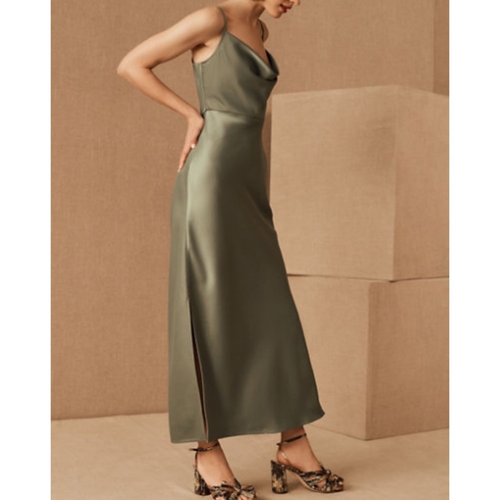 BHLDN Anthropologie Bridesmaid Midi Dress Sz 8